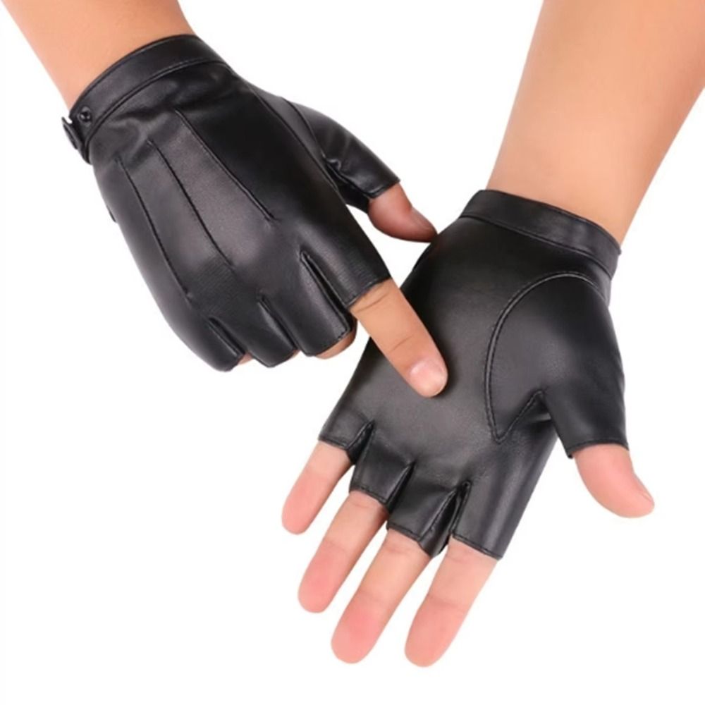 Leather Driving Glove - Fashion Punk PU Driving Gloves Cool