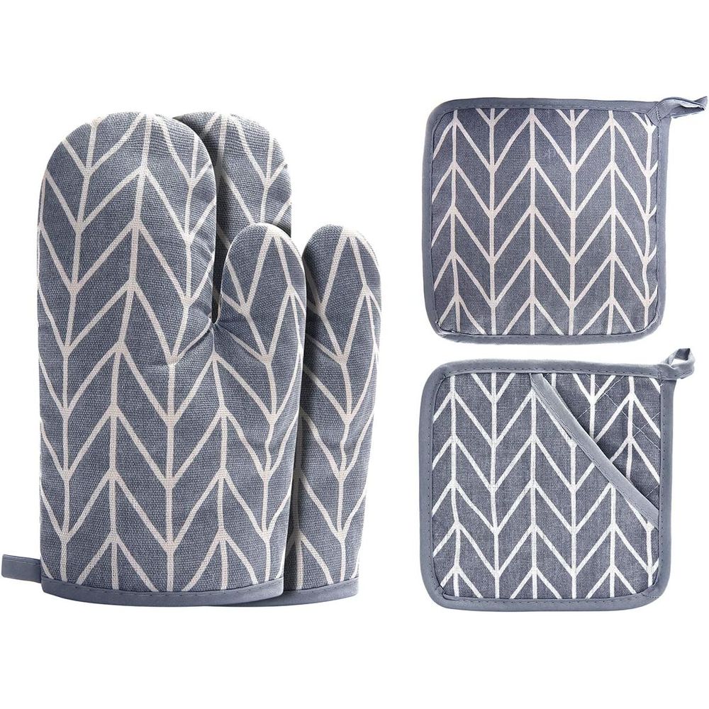 Oven Mitt Silicone - Oven Mitts and Potholders BBQ Gloves-Oven