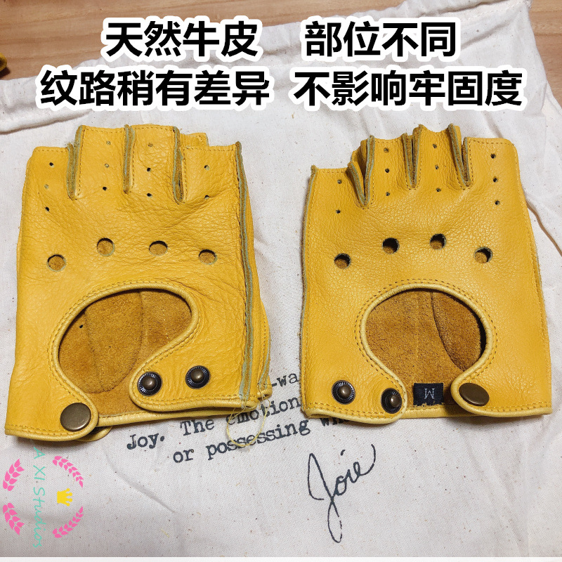 Motorcycle Retro Locomotive Ri - Leather Driving Glove ulasan dan harga