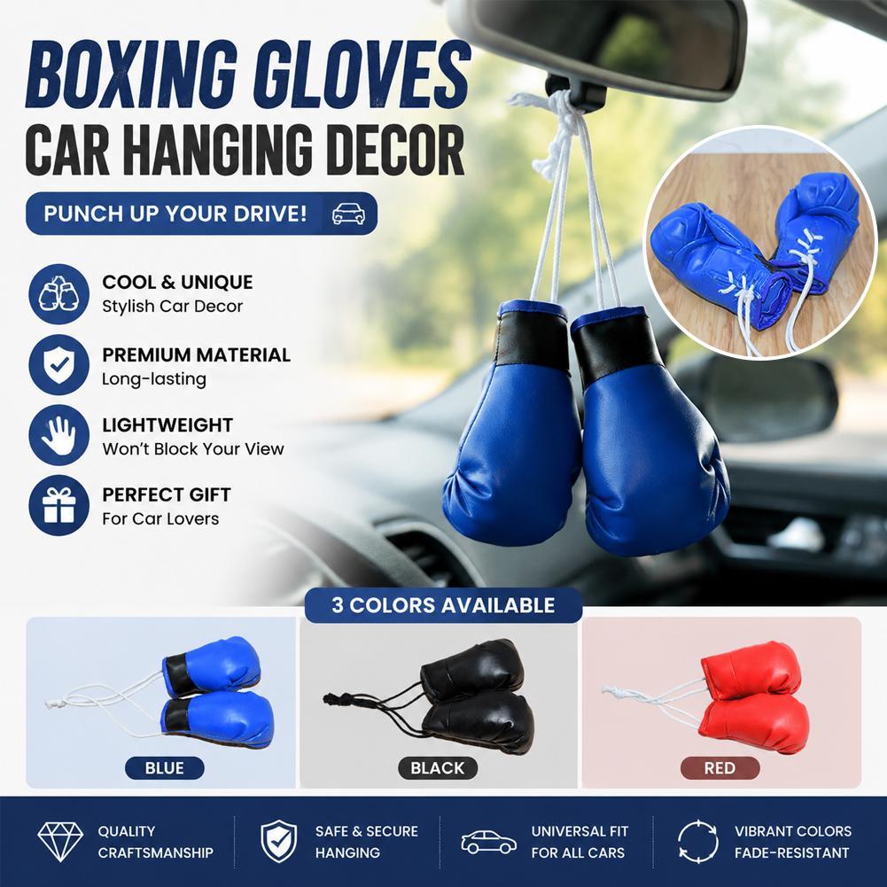 Mini Boxing Gloves Car Rearvie - Leather Driving Glove ulasan dan harga