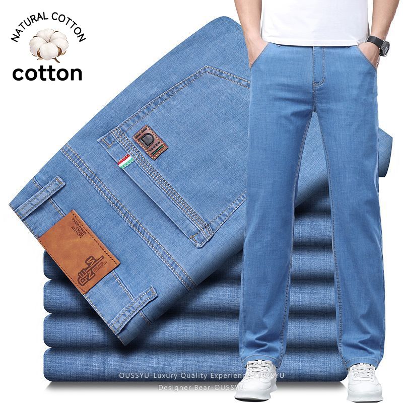 Summer Thin Men's Elastic Cott - Levis Jeans 501 ulasan dan harga