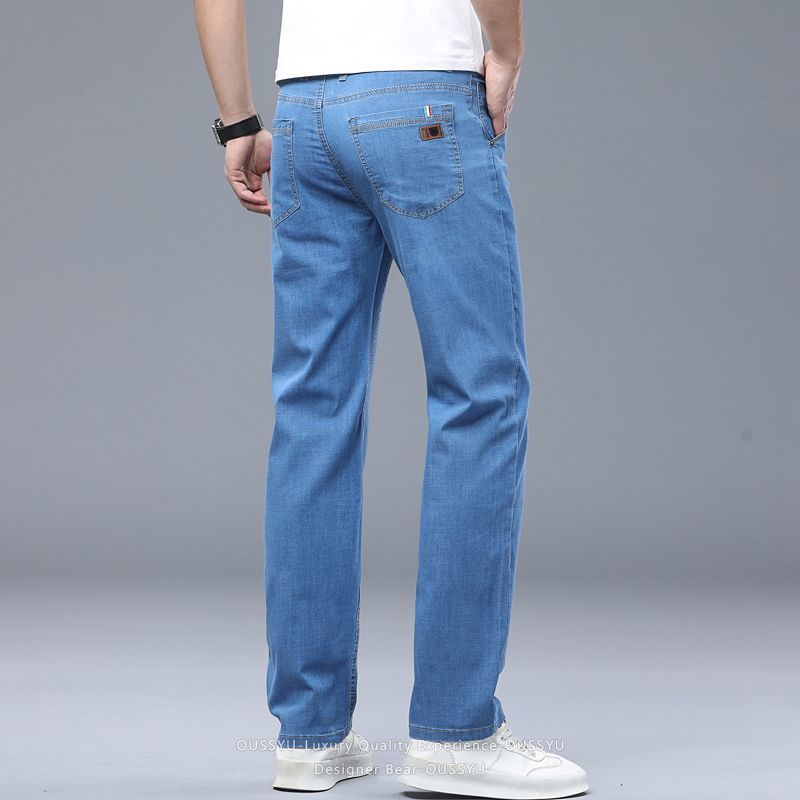 Summer Thin Men's Elastic Cott - Levis Jeans 501 ulasan dan harga