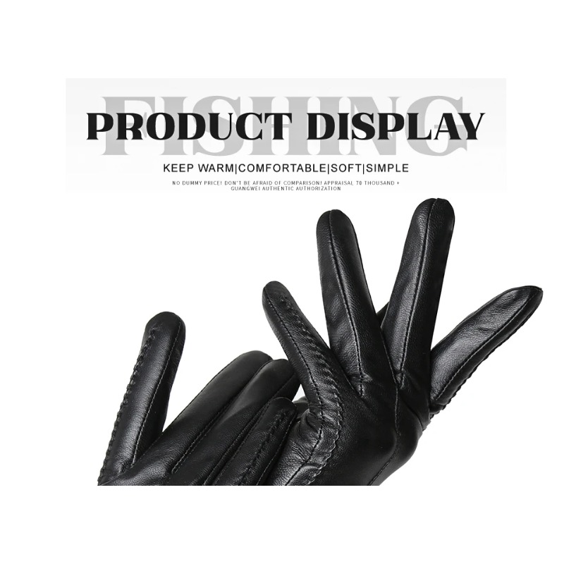 Women's Sheepskin Gloves Winte - Leather Driving Glove ulasan dan harga