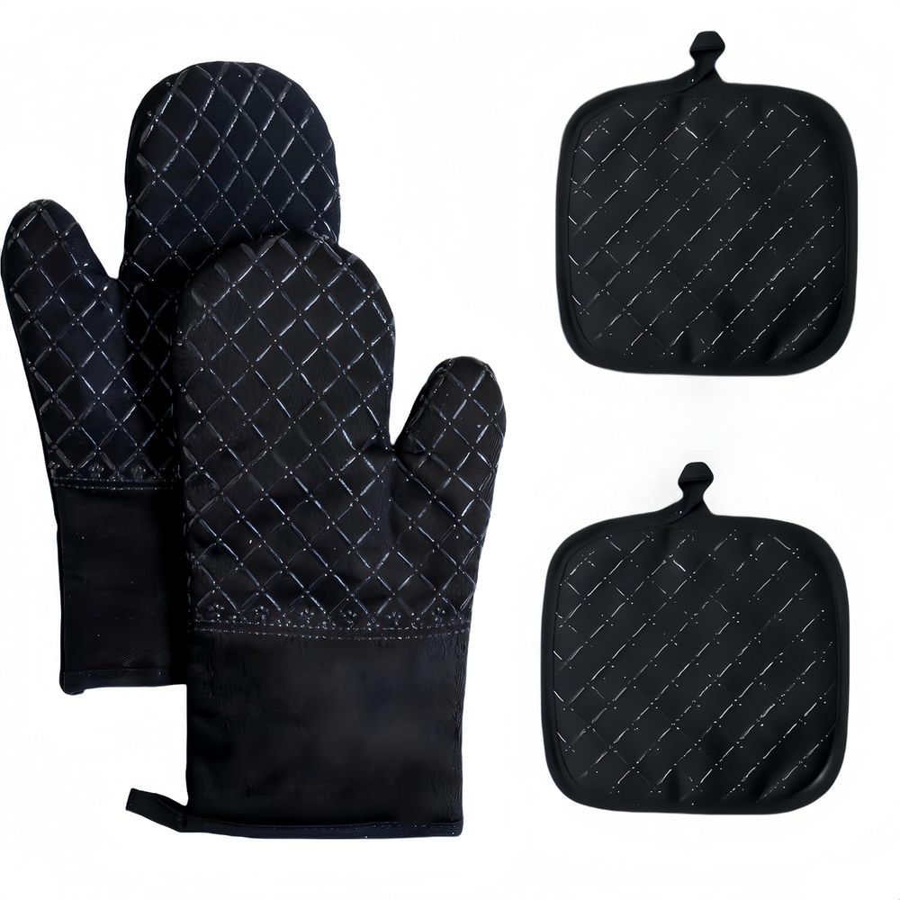 4-Piece Set, Extended Kitchen  - Oven Mitt Silicone ulasan dan harga