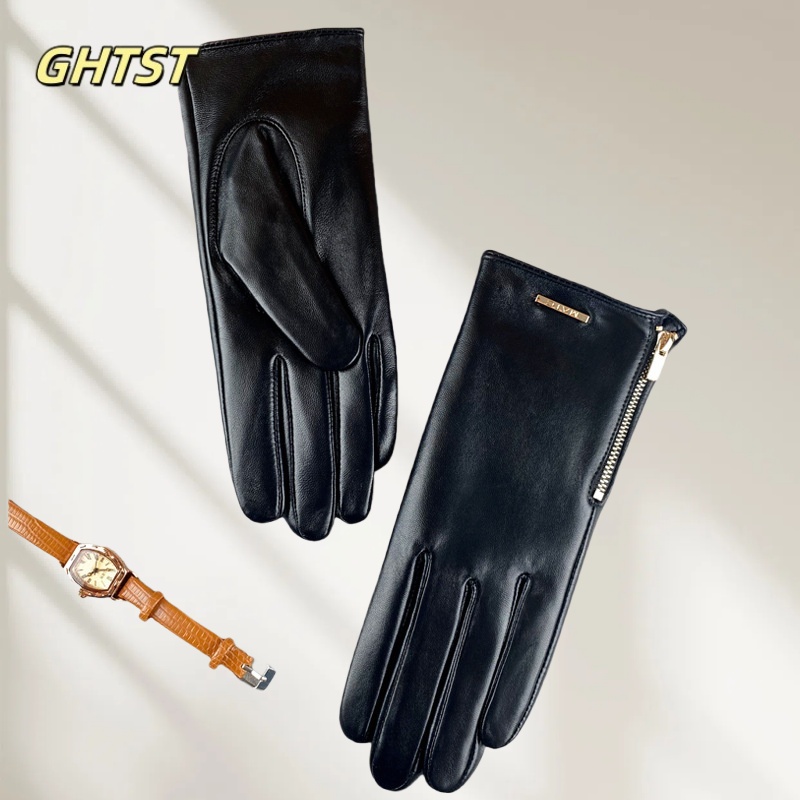 Fashion Real Sheepskin Motorcy - Leather Driving Glove ulasan dan harga